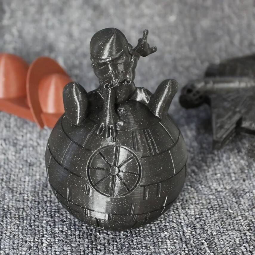 Polymaker Panchroma Galaxy PLA Filament Koyu Gri - 5