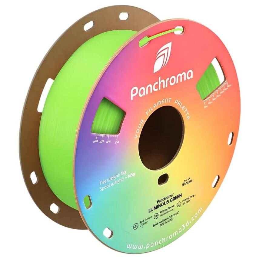 Polymaker Panchroma Luminous PLA Filament Yeşil - 1