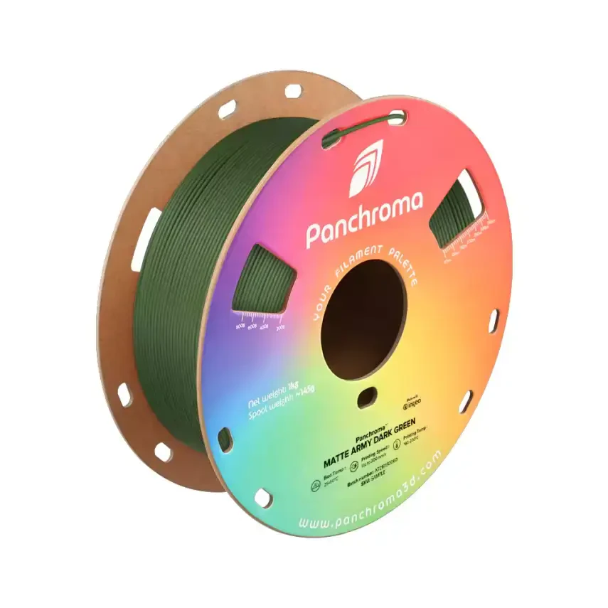 Polymaker Panchroma Matte PLA Filament Askeri Koyu Yeşil - 1