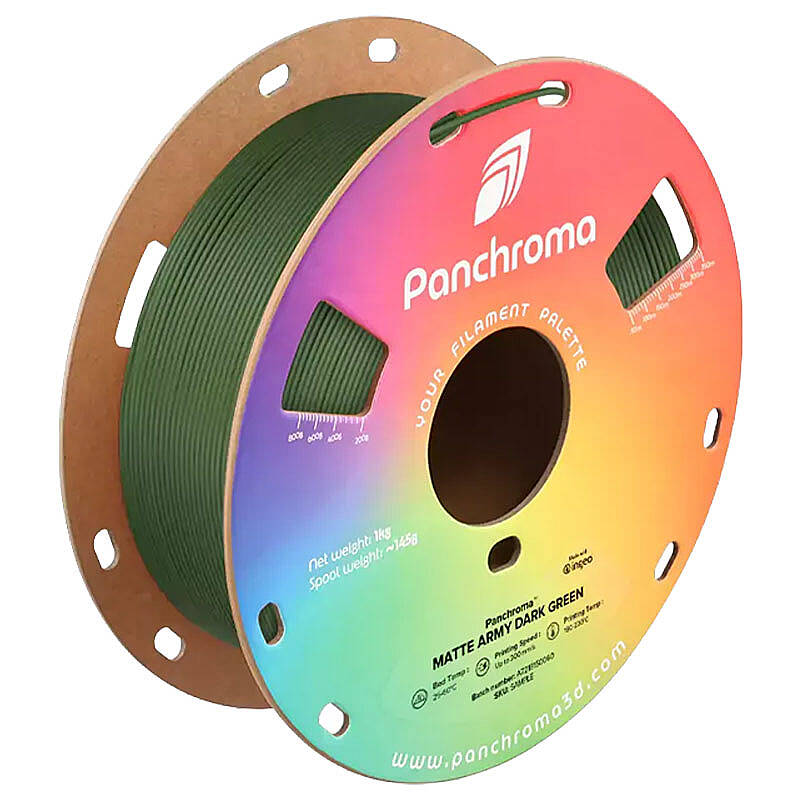 Polymaker Panchroma Matte PLA Filament Askeri Koyu Yeşil - 1