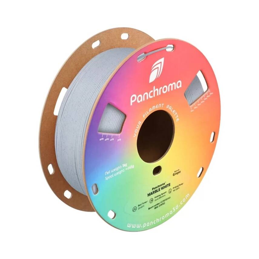 Polymaker Panchroma Mermer PLA Filament Beyaz - 1