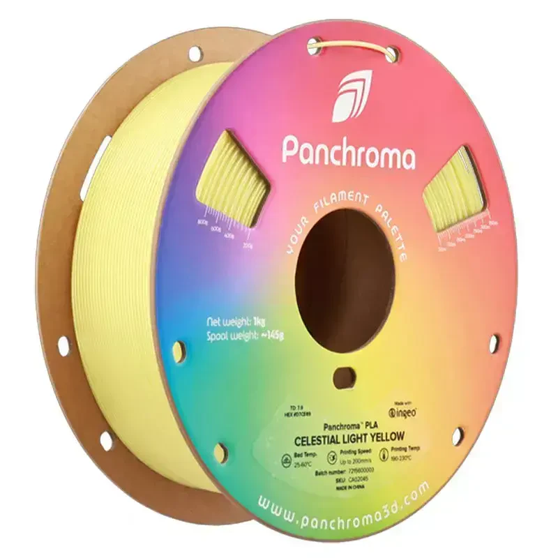 Polymaker Panchroma PLA Filament Celestial Açık Sarı - 1