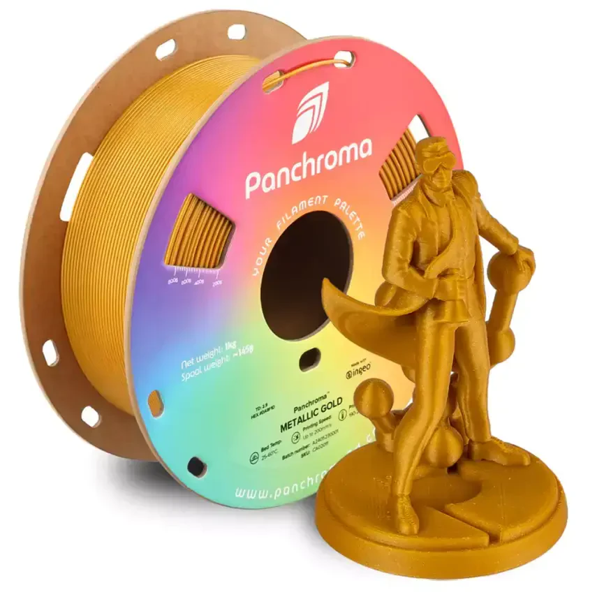 Polymaker Panchroma PLA Filament Metalik Altın - 1