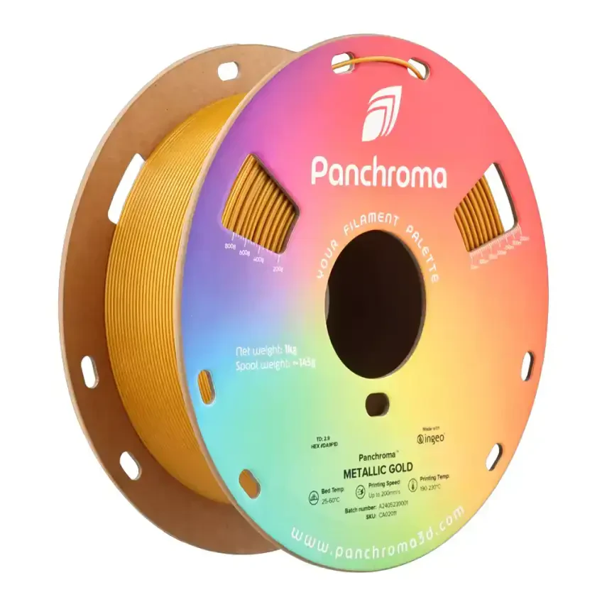 Polymaker Panchroma PLA Filament Metalik Altın - 2