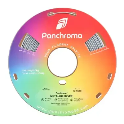 Polymaker Panchroma PLA Filament Metalik Gümüş - 2 data-big=