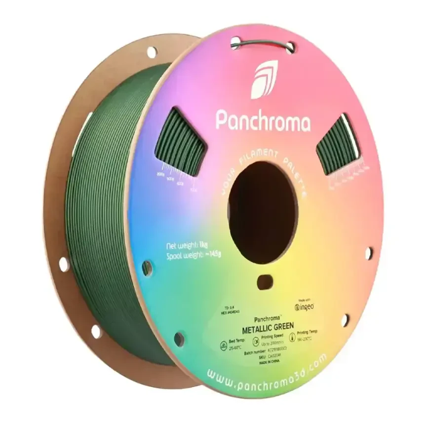 Polymaker Panchroma PLA Filament Metalik Yeşil - 1