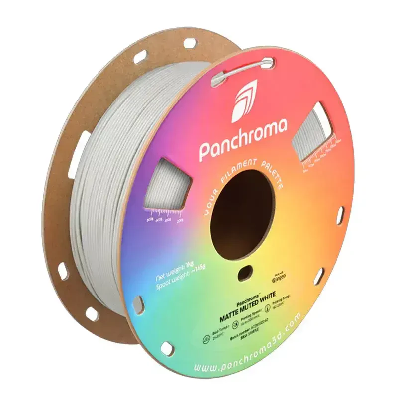 Polymaker Panchroma PLA Filament Matte Muted Beyaz - Polymaker