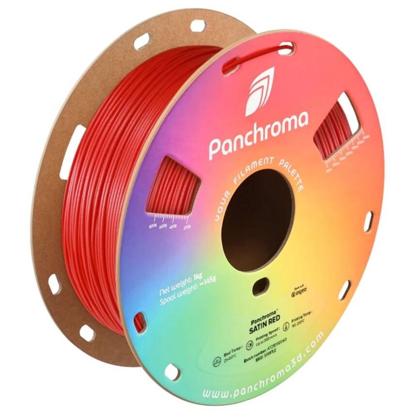 Polymaker Panchroma Satin PLA Filament Kırmızı - 1
