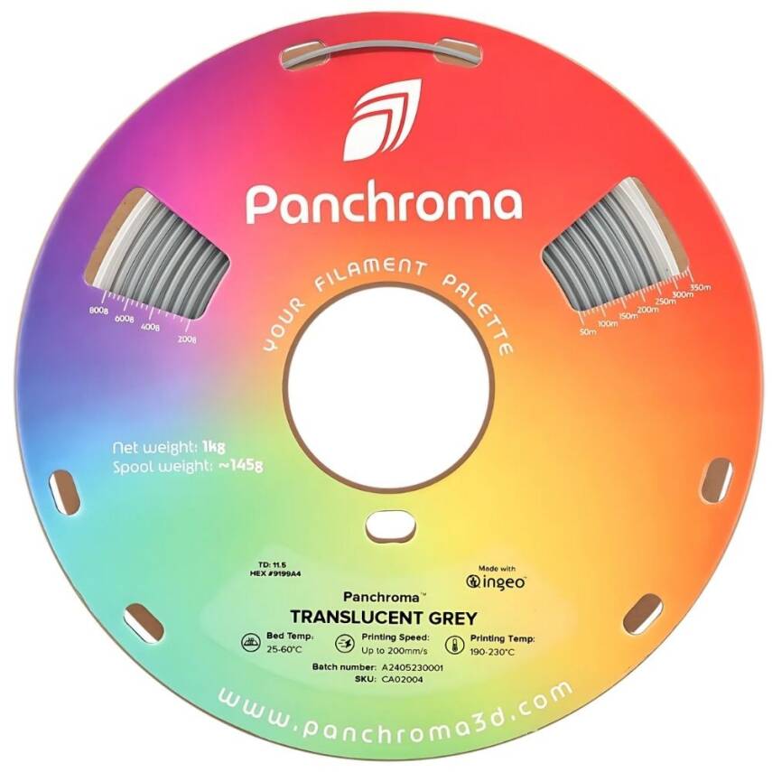 Polymaker Panchroma Transparan PLA Filament Gri - 2
