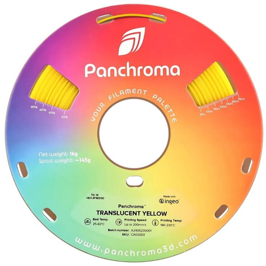 Polymaker Panchroma Transparan PLA Filament Sarı - 2