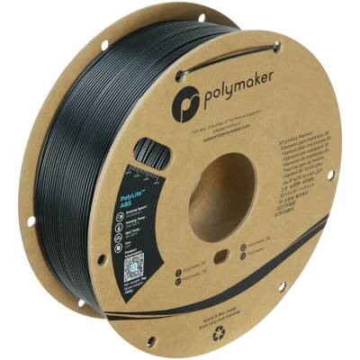 Polymaker PolyLite ABS Filament Siyah Filament Polymaker