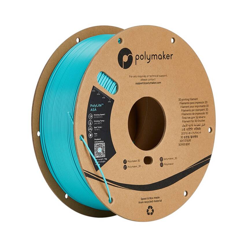 Polymaker PolyLite ASA Filament Polymaker Teal - 1