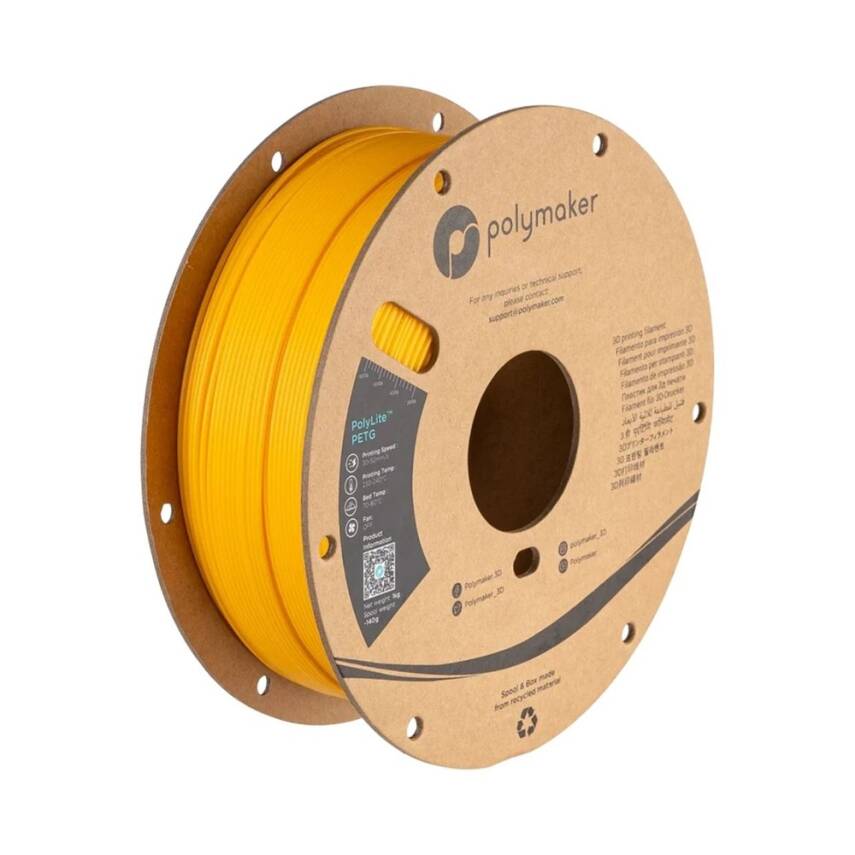 Polymaker PolyLite PETG Filament Sarı - 1