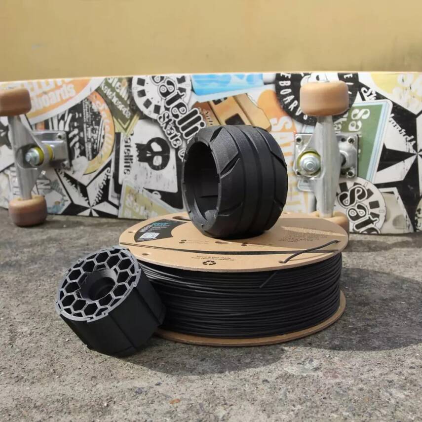 Polymaker PolyLite PLA-CF Filament Siyah - 4