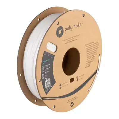 Polymaker PolyMax Sert PC Filament Beyaz - 1 data-big=