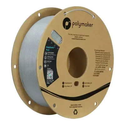 Polymaker PolySonic PLA Yüksek Hızlı Filament Gri - 1 data-big=