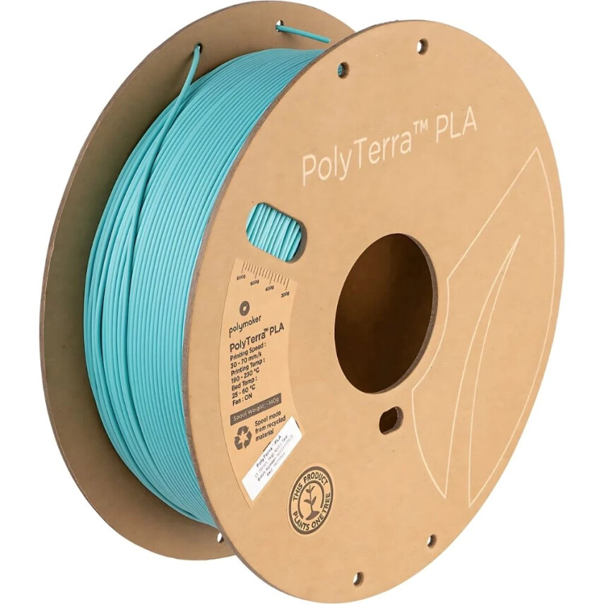 Polymaker PolyTerra Matte PLA Filament Arctic Teal - Polymaker