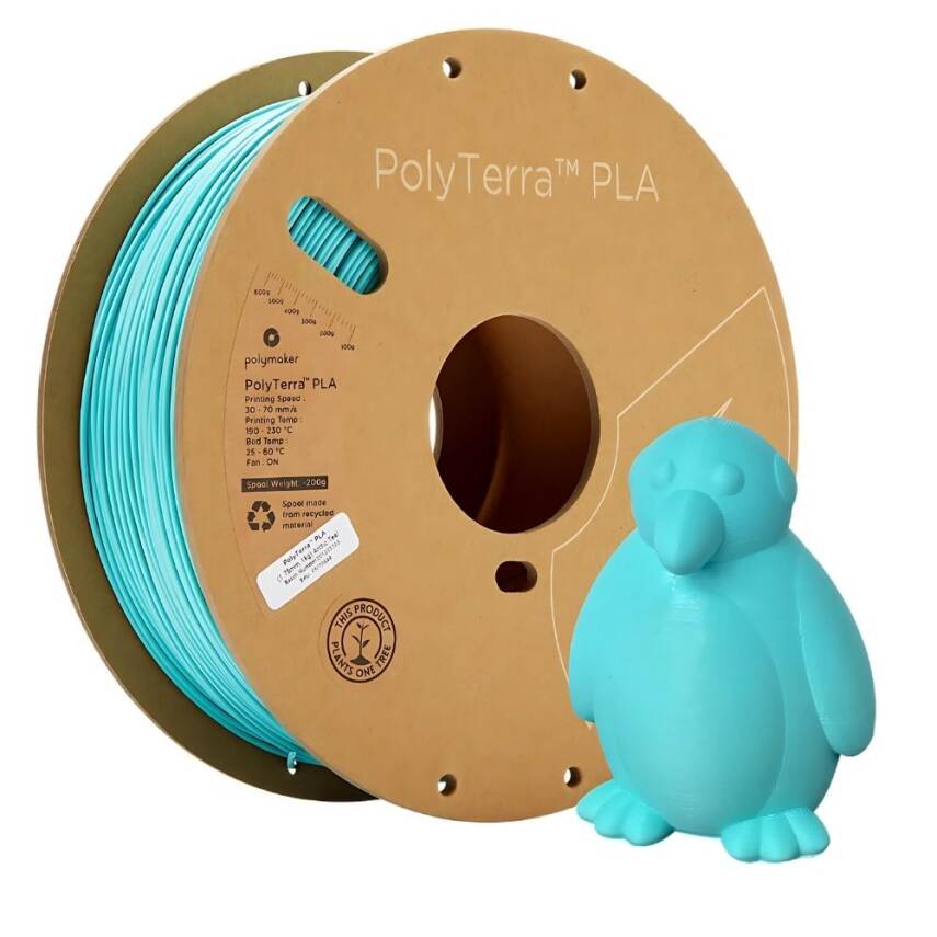 Polymaker PolyTerra Matte PLA Filament Arctic Teal - 3