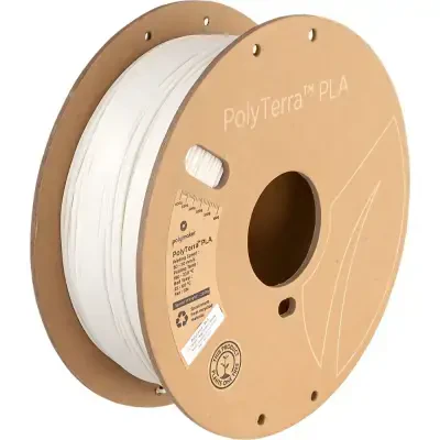 Polymaker PolyTerra Matte PLA Filament Pamuk Beyaz 