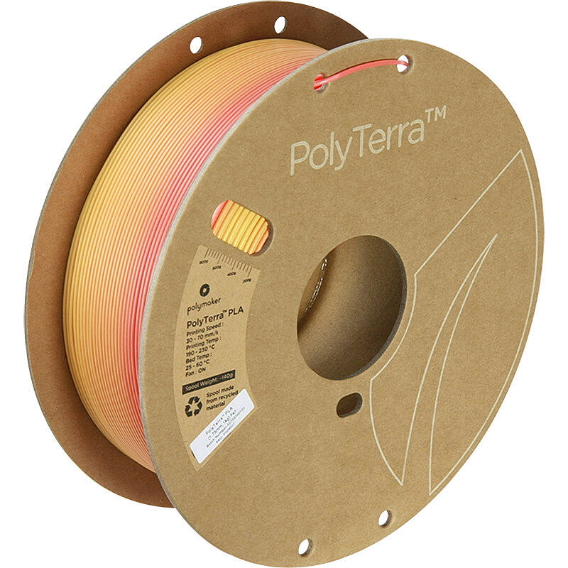 Polymaker PolyTerra PLA Rainbow Filament - Sonbahar Geçişli - 1