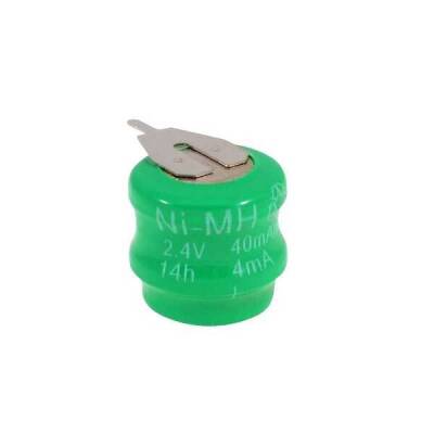 Power-Xtra 2.4V Ni-Mh 60mAh Şarjlı Buton Pil - 2 Pinli - Power-Xtra