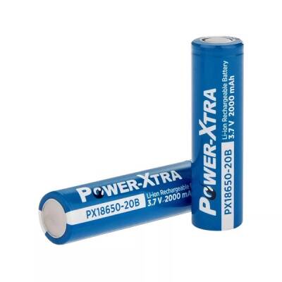 Power-Xtra 3.7V Li-ion 18650 2000 mAh Şarjlı Pil - Power-Xtra
