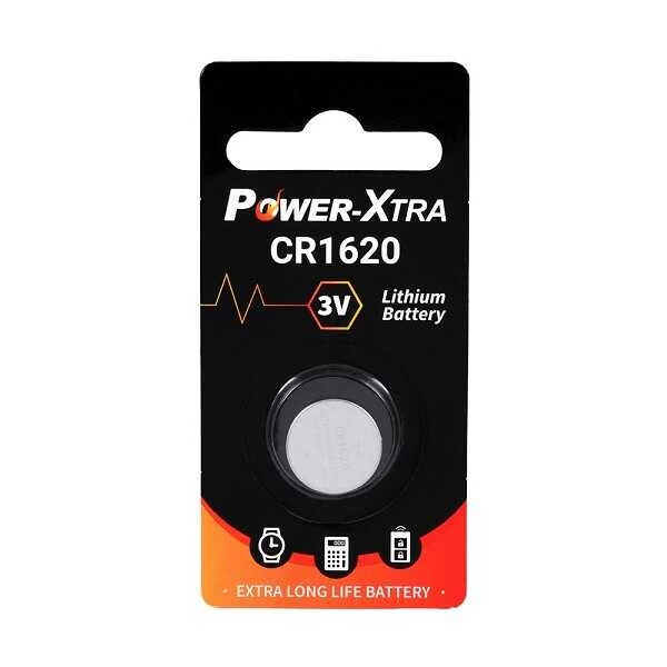 Power-Xtra CR1620 3V Lityum Düğme Pil - Power-Xtra