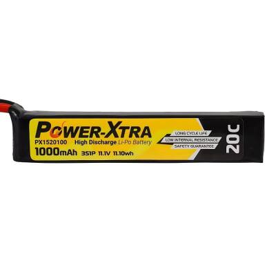 Power-Xtra PX1520100 3S1P 11.1V 1000mAh Li-Po Pil - 20C - 1 data-big=