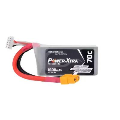 Power-Xtra PX1600XT4S 4S1P 14.8V 1600 mAh Li-Po Pil - 70C - Power-Xtra