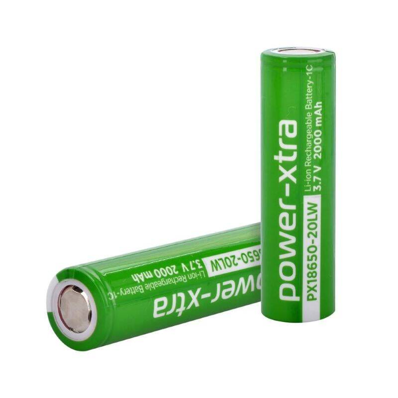 Power-Xtra PX18650-20LW - 3.7V 2000 mAh Li-ion Şarjlı Pil - 1C - 1