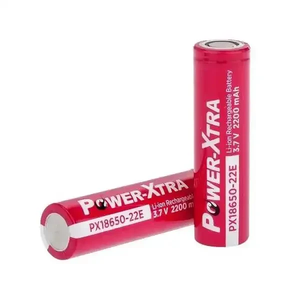 Power-Xtra PX18650-22E - 3.7V 2200 mAh Li-ion Şarjlı Pil - 5C - 1