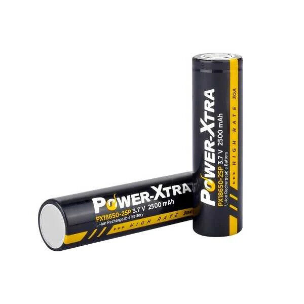 Power-Xtra PX18650-25P - 3.7V 2500 mAh Li-ion Şarjlı Pil - 12C - Power-Xtra