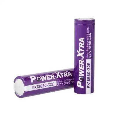 Power-Xtra PX18650-32E - 3.7V 3200 mAh Li-ion Şarjlı Pil - 3C 