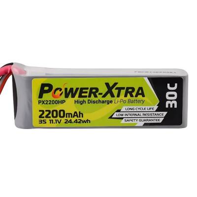 Power-Xtra PX2200HP3S 3S1P 11.1V 2200mAh Li-Po Pil - 30C - 1 data-big=