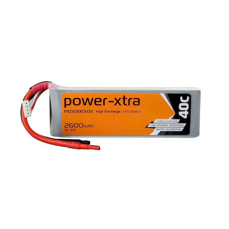 Power-Xtra PX2600XCH3S - 3S1P - 11.1V 2600 mAh Li-Polymer Pil - 40C - 1