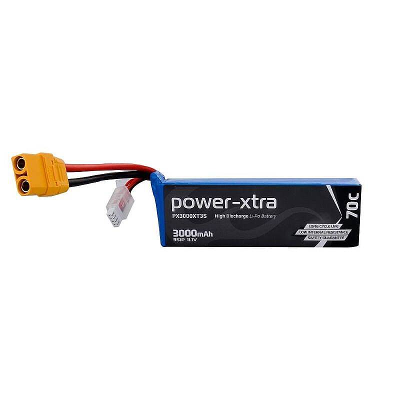 Power-Xtra PX3000XT3S - 3S1P - 11.1V 3000 mAh Li-Polymer Pil - 70C - 1