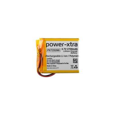 Power-Xtra PX725260 - 3.7V 2700 mAh Li-Polymer Pil - Devreli-3.0A 