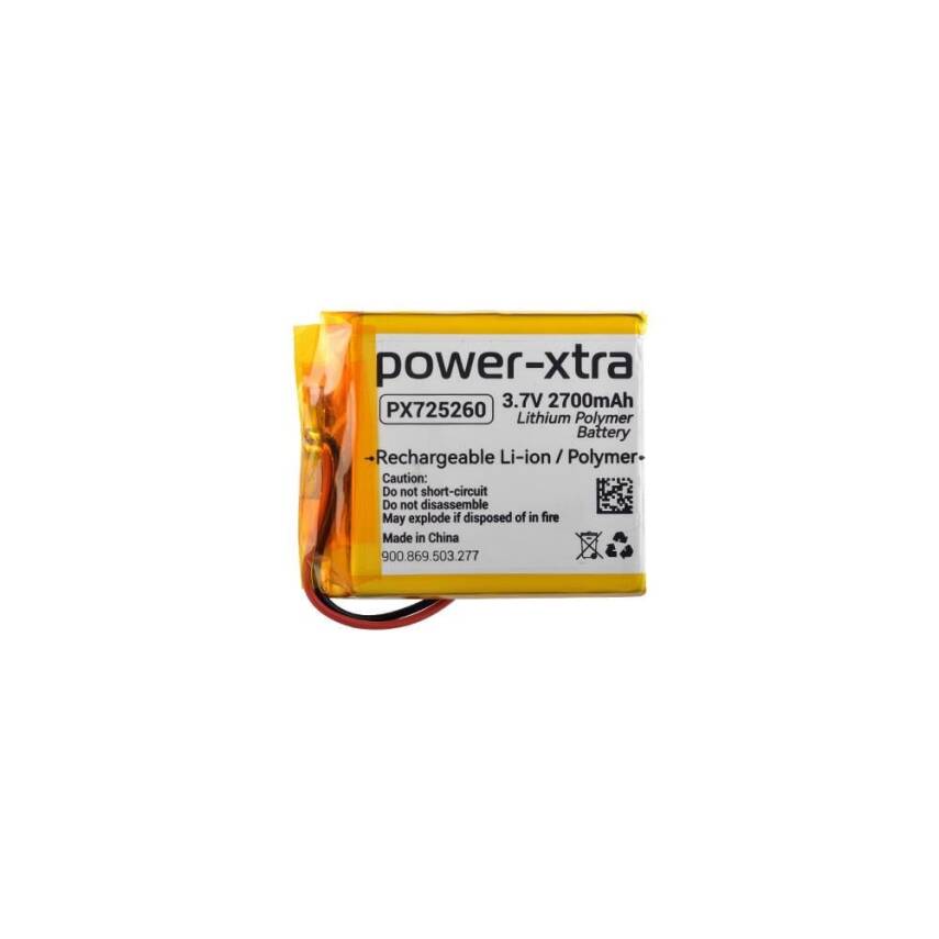 Power-Xtra PX725260 - 3.7V 2700 mAh Li-Polymer Pil - Devreli-3.0A - 1