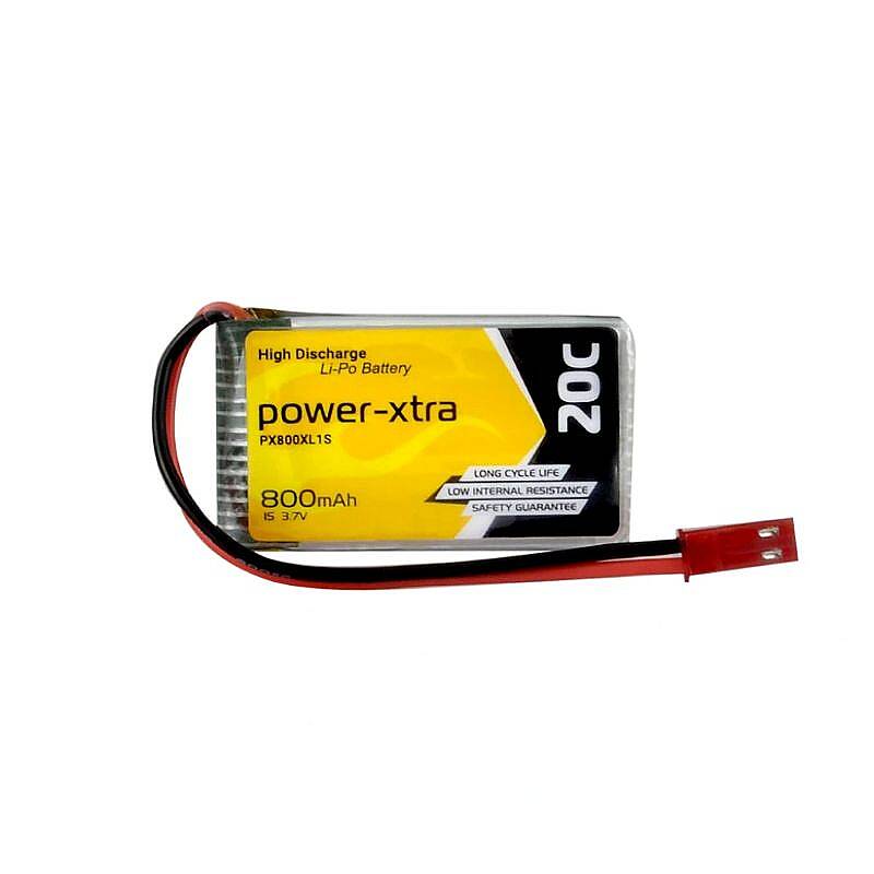 Power-Xtra PX800XL1S - 1S1P - 3.7V 800 mAh Li-Polymer Pil - 20C - 1