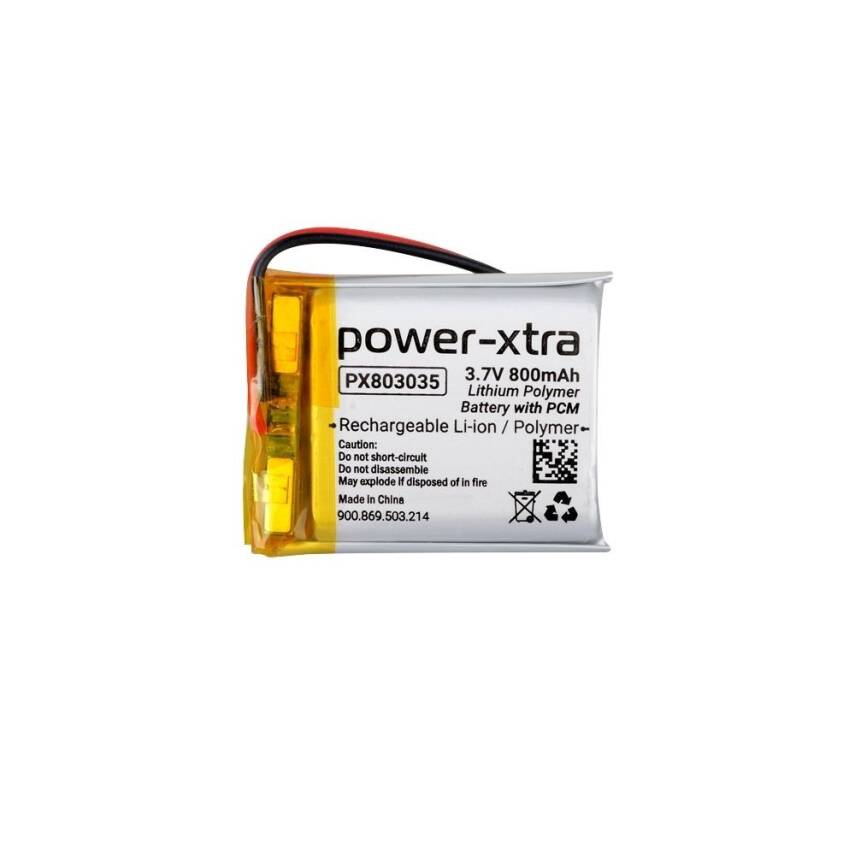 Power-Xtra PX803035 - 3.7V 800 mAh Li-Polymer Pil - Devreli - 1