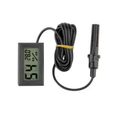 Problu Dijital Isı ve Nem Ölçer - Siyah - 1 data-big=