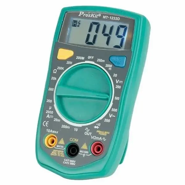 PROSKIT Dijital Multimetre - MT-1233D - 1