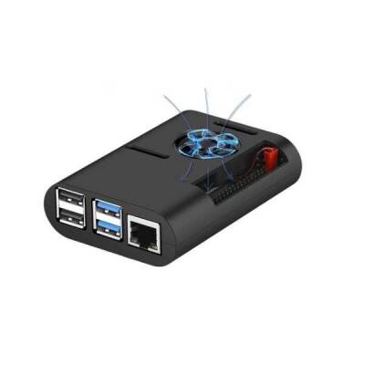 Raspberry Pi 4 Fan Case-Siyah - 3 data-big=