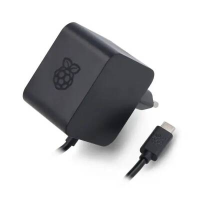 Raspberry Pi 5 27W USB-C Güç Adaptörü - Siyah - Raspberry Pi (1)