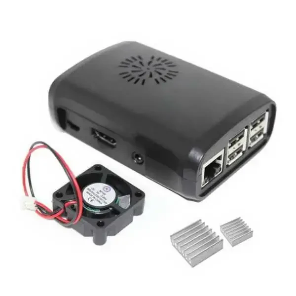 Raspberry Pi B+/2/3 Fan Case - Siyah - Robolink