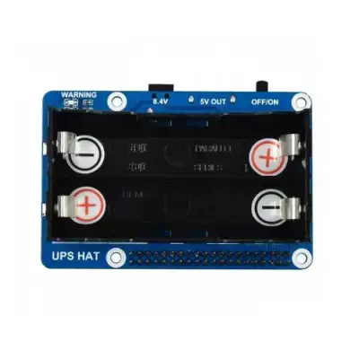 Raspberry Pi için Kesintisiz Güç Kaynağı(UPS)-18650 Pil Yuvası - 4 data-big=