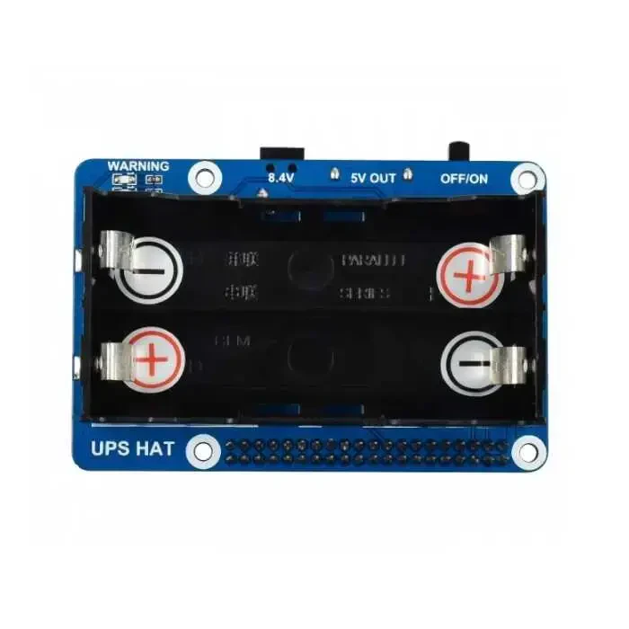 Raspberry Pi için Kesintisiz Güç Kaynağı(UPS)-18650 Pil Yuvası - 4