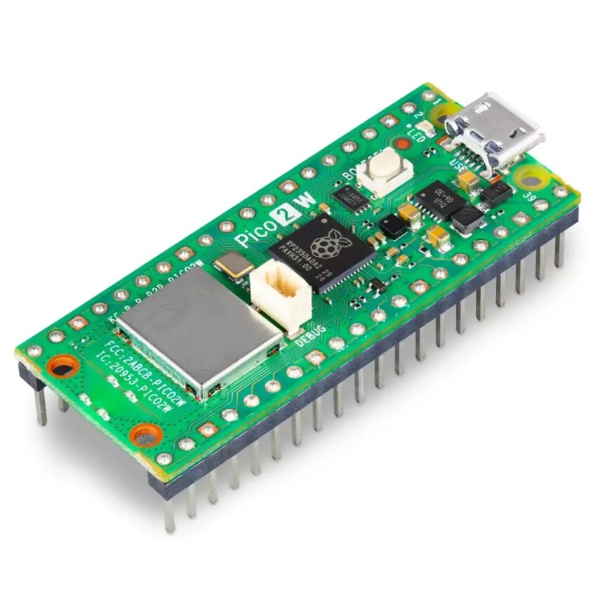 Raspberry Pi Pico 2 W Header Bağlantılı - Raspberry Pi