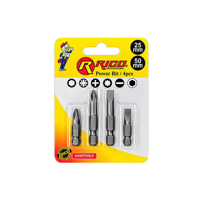 Rico 4 Parça 25mm - 50mm Bits Tornavida Uç Seti - 1
