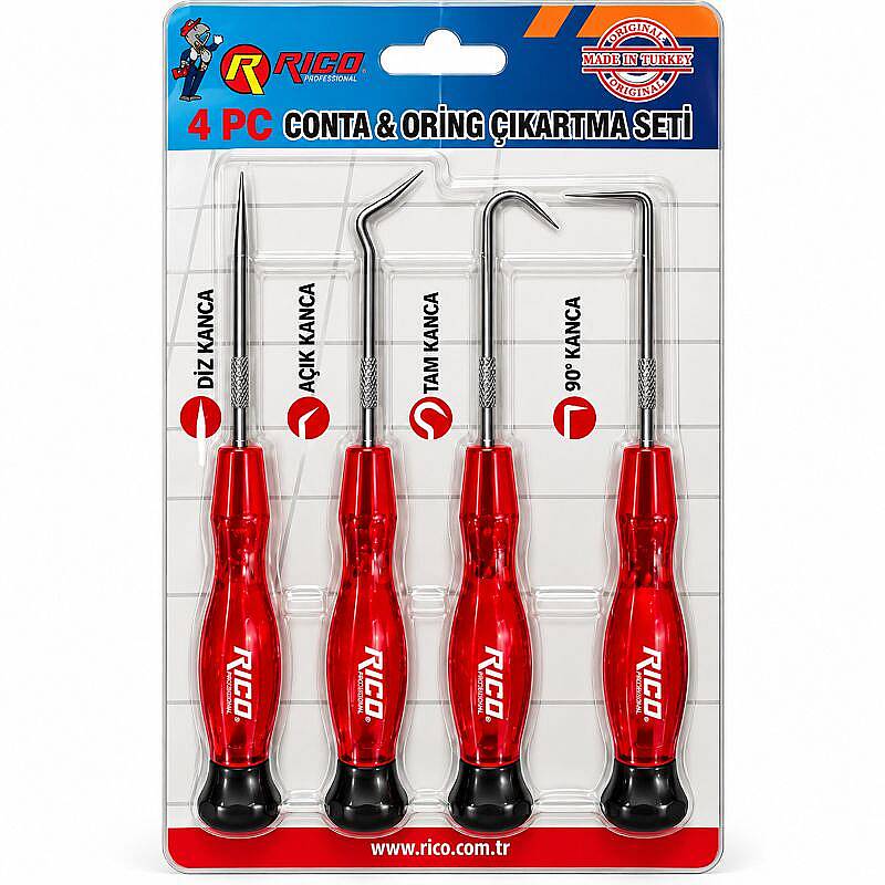 Rico 4 Parça Conta ve O-Ring Sökme Kanca Seti - 2